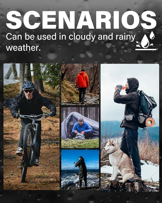 iCreek Men's Rain Jacket Lightweight Waterproof Packable Rain Shell Jacket Raincoat with Hood Windbreaker for Cycling, Golf