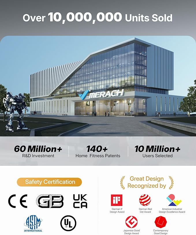 MERACH Recumbent Exercise Bikes for home, Light Commercial High-end Recumbent Bike for Seniors Adults, Magnetic Recumbent Exercise Bike with Smart Bluetooth and Exclusive App, LCD, Heart Rate Handle