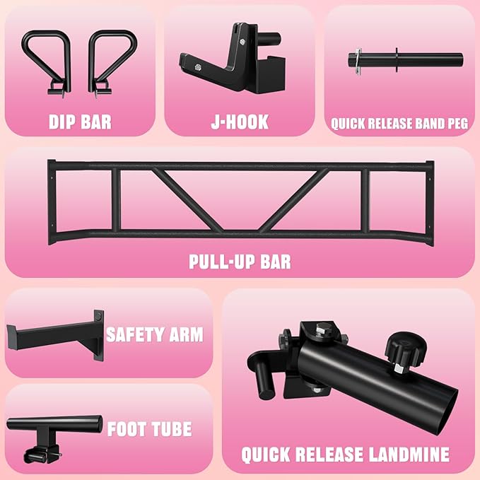 RitFit M1 & M1 Pro Smith Machine with Cable Crossover System, Multi-Function Squat Rack Power Cage for Home Gym, Power Rack and Packages