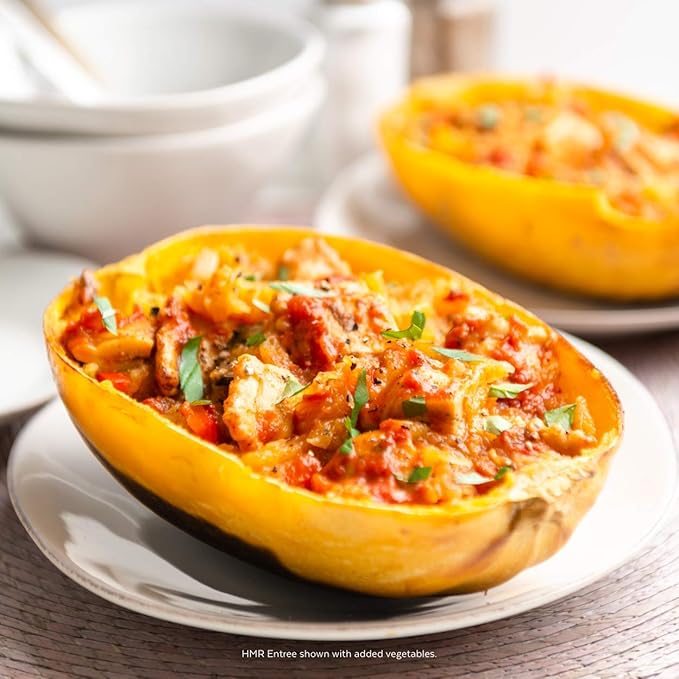 HMR Pasta Classics Entree Bundle 1 ea Penne Pasta w/Meatballs, 1 ea Rotini Chicken Alfredo, 2 ea Cheese & Basil Ravioli, and 2 ea Creamy Mac & Cheese, 7-8 oz, 6 Ready to Eat Meals