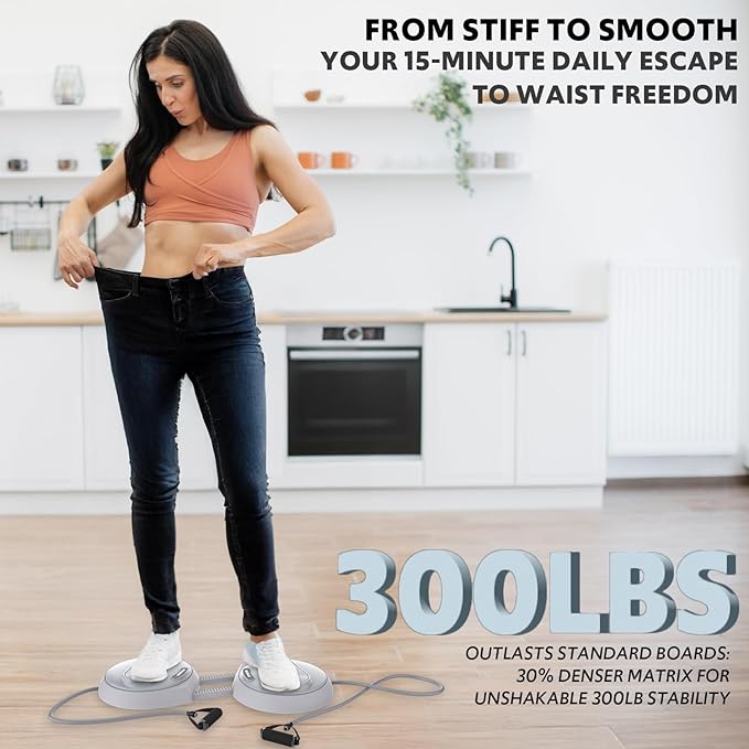 Waist Twisting Machine with Counter, Adjustable Waist Twister Board for Women Belly Fat, Twist Board for Exercise, Ab Twister Board Twist Exercise Machine