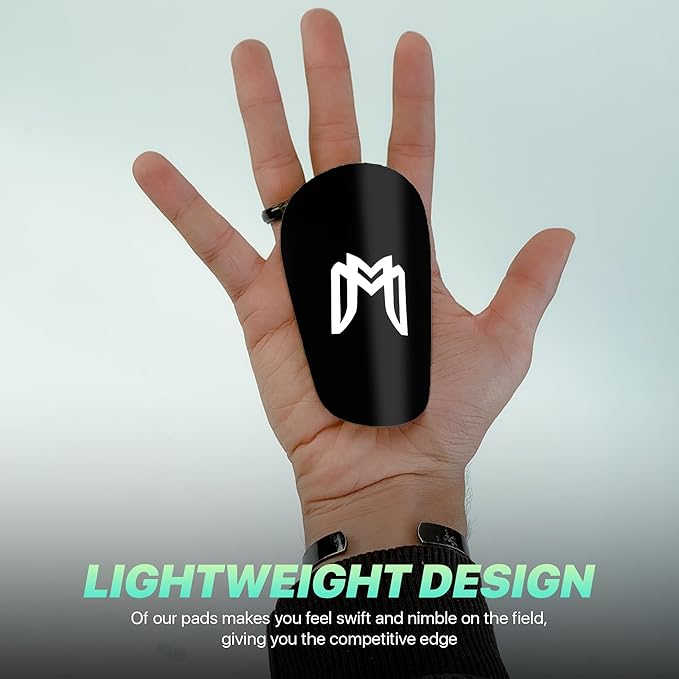 MiniGuards - Mini Shin Guards for Soccer Players - Tiny Shin Pads for Men, Women, Teens - Miniature Shin Guards 3.9 x 2.4 inch - Perfect for High Level Soccer Athletes