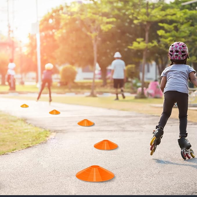 60/120 Pack Agile Soccer Cones with Portable Bags & Brackets,Sports Cones,Cone Sport,Agile Soccer Cones Used for Football Training…