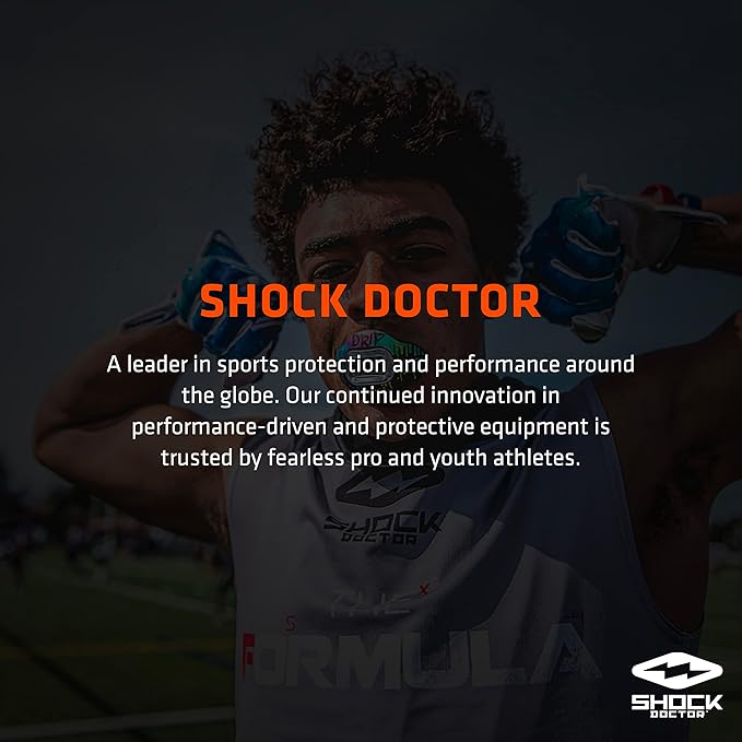 Shock Doctor Compression Shorts with Protective Bio-Flex Cup, Moisture Wicking Vented Protection, Youth Size