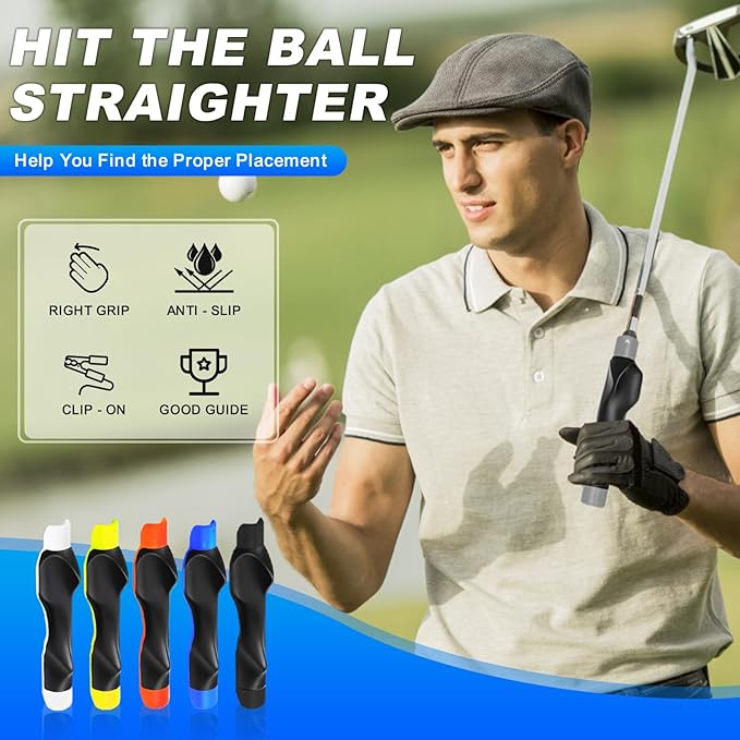 Golf Grip Trainer, Golf Club Grip, Golf Grip Training Aid, Helps Improve and Train Correct Hand Position (Right Hand )