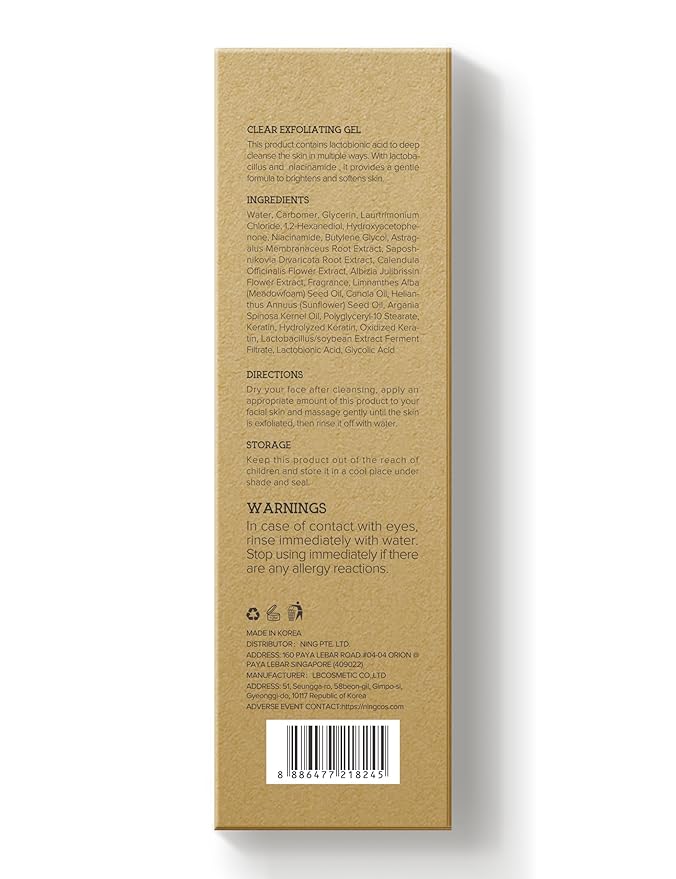 Peeling Gel for Face: Purifying Exfoliating Face Wash | Pore Cleanser with Gentle PHA & AHA, Niacinamide - Smoothing Skin Blackhead Refining Deep Cleansing Moisturizing | 7.04 OZ