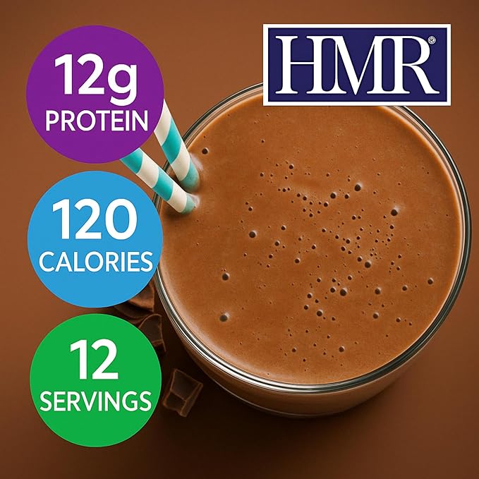 HMR 120 Shake Meal Replacement Powder | Mocha Shake Mix to Support Healthy Weight Loss | 12g of Protein | Nutritional Drink | Low Calorie Food | 12 Servings