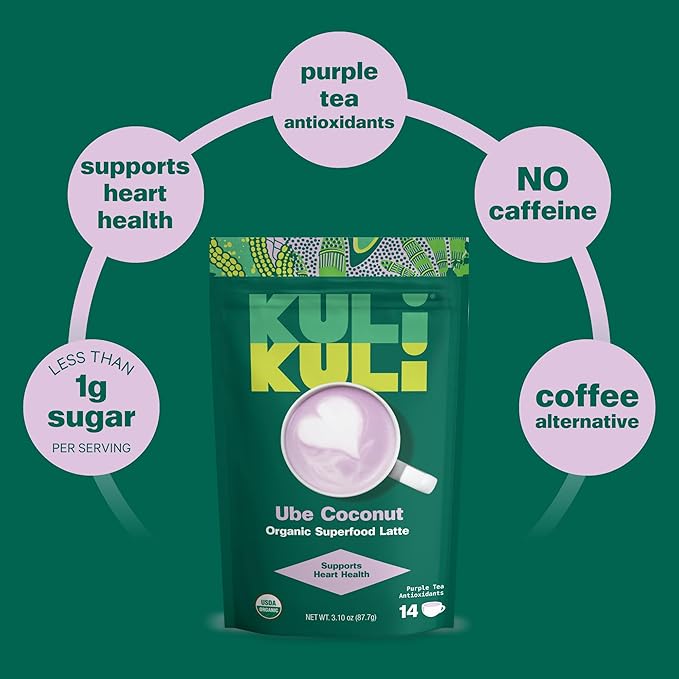 KULI KULI Organic Ube Coconut Superfood Latte, 3.1 OZ