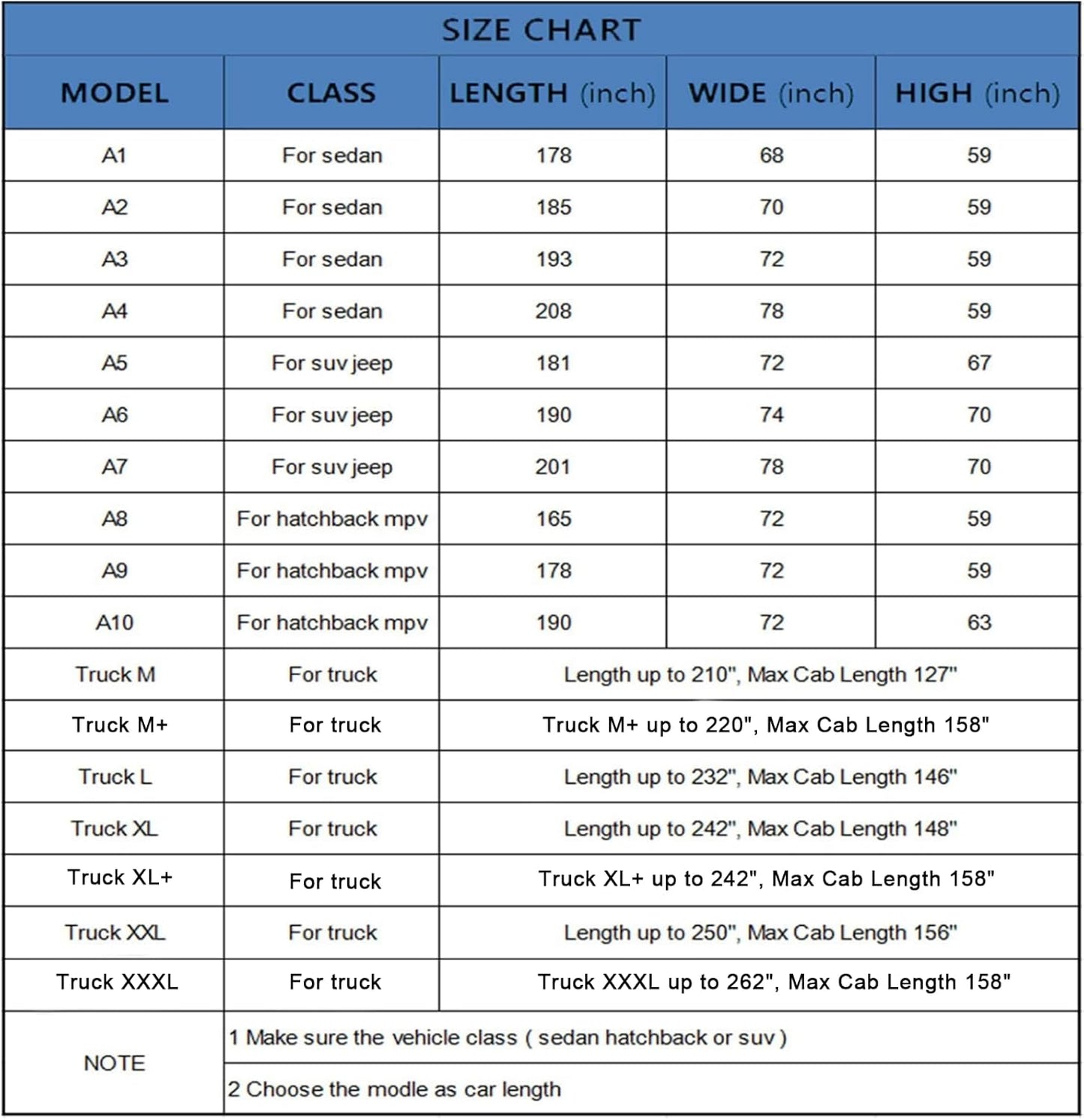 KouKou 6 Layers SUV Car Cover Waterproof All Weather, Outdoor Rain UV Dust Protection, Universal Fit for Jeep Compass, Renegade, Ford Escape, Mazda CX3,CX30, BMW X1, etc.(up to 181 inches)