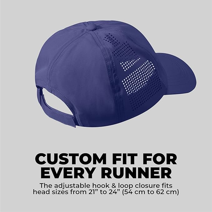 Tough Headwear Baseball Running Cap - Lightweight Quick-Drying Athletic Hat for Men & Women - Sweat-Wicking