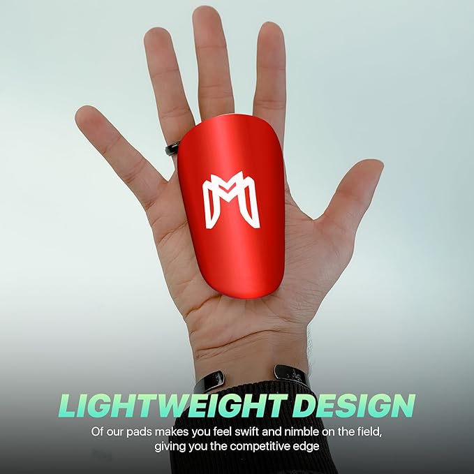 MiniGuards - Mini Shin Guards for Soccer Players - Tiny Shin Pads for Men, Women, Teens - Miniature Shin Guards 3.9 x 2.4 inch - Perfect for High Level Soccer Athletes