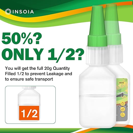 Grip Glue, 20g Quick Dry Handlebar Grip Adhesive for Motorcycle, Dirt Bike, ATV, Bicycle, Ebike & Snowmobile ??Quick-Dry, Waterproof, Flexible Repair Clear Glue