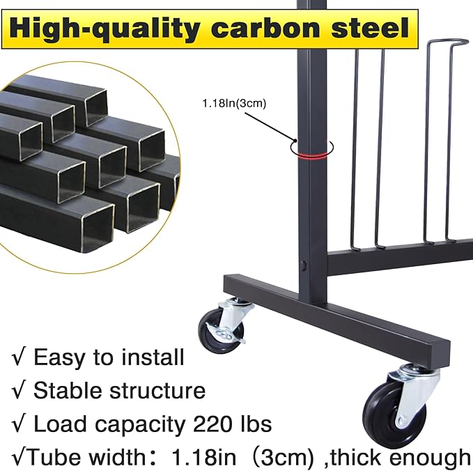 Hockey Gear Drying Rack - Ice Hockey Stick Holder Field Hockey Equipment Dryer - Large Hockey Display Storage Rack Sports Metal Tree Stand for Lacrosse (Patent Protected)