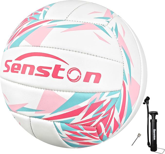 Senston Premium PVC Volleyball Size 5 – Indoor/Outdoor Volleyball, All-Weather Durable Design for Training, Practice & Beach Games (Meets Official Size Standards)