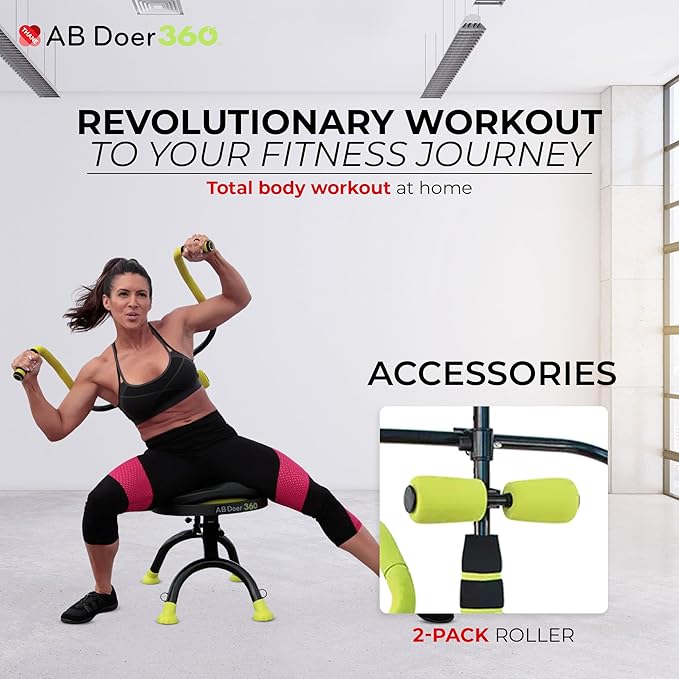 Ab Fitness Machine System Provides An Abdonimal And Muscle Activating Workout with Aerobics to Burn Calories and Workout