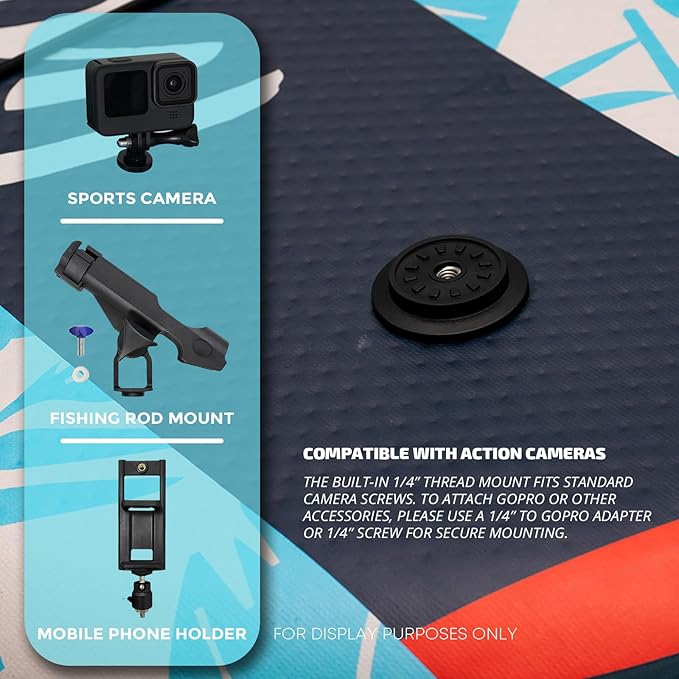 InnoExpo 11' Inflatable Stand Up Paddle Boards with Premium Accessories, Wide Stable SUP Paddle Board Design, Non-Slip Comfort Deck for Youth & Adults