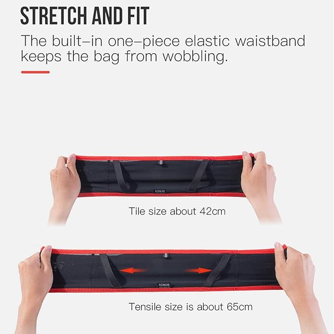 AONIJIE Hydration Belt Running Fanny Pack, with 250ml Soft Water Bottle Flask Phone Holder for Trailing Running Climbing Jogging Cycling Workout Fitness 3 Colors (Blue, S/M)