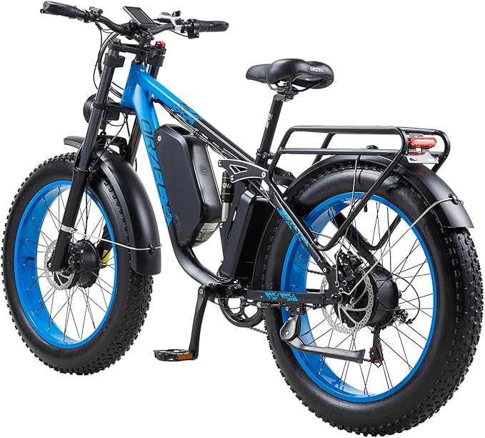 Peak 3000W Dual Motor Ebike for Adults, 48V 25AH Long Range Electric Mountain Bike, 30-34MPH Step-Thru Unlocked Electric Bike