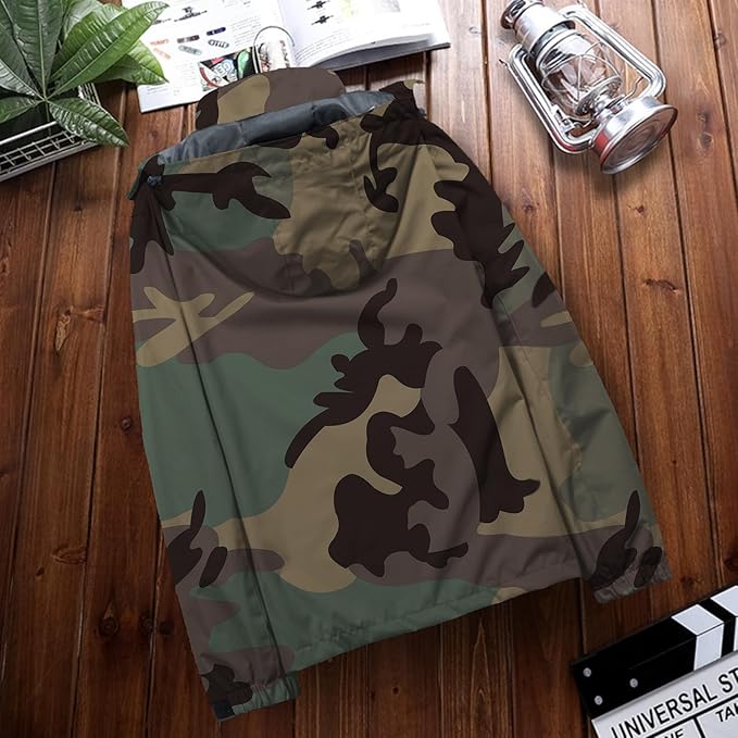 Mens Lightweight Waterproof Jacket Windproof Rain Hooded jackets for Running Hiking Cycling Travel M-7XL