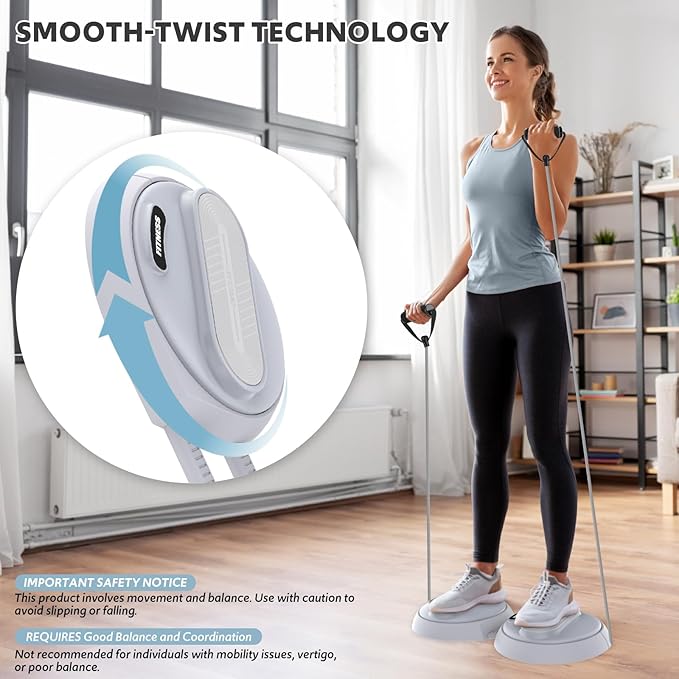 Waist Twisting Machine with Counter, Adjustable Waist Twister Board for Women Belly Fat, Twist Board for Exercise, Ab Twister Board Twist Exercise Machine
