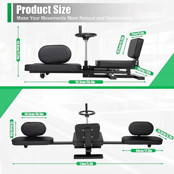 YIYIBYUS Leg Stretcher, 220LBS Splits Machine for Flexibility Kids Adults, Heavy Duty Steel Frame Leg Stretching Training Machine for Home Gym