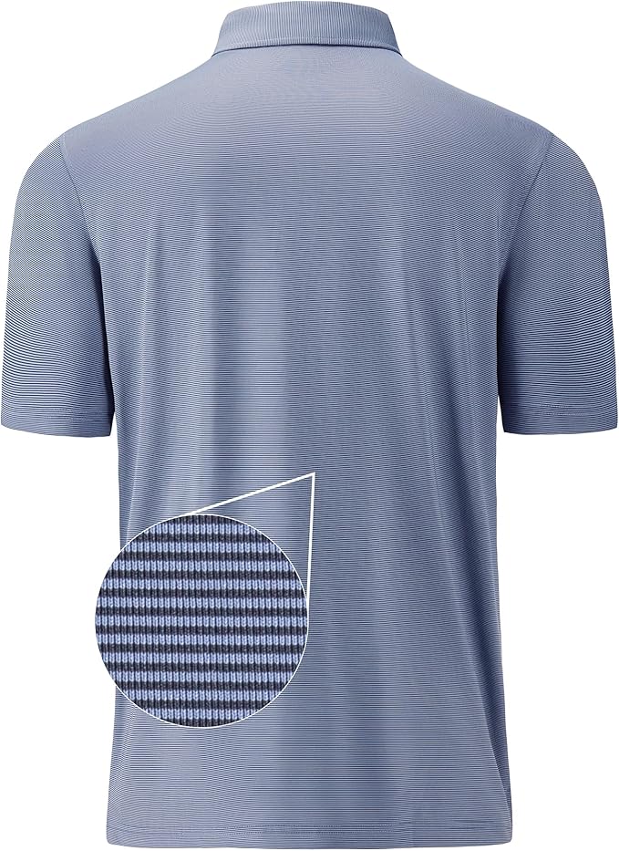 Mens Polo Shirts Short Casual Solid Stylish Dry Fit Performance Designed Collared Golf Polo Shirts for Men