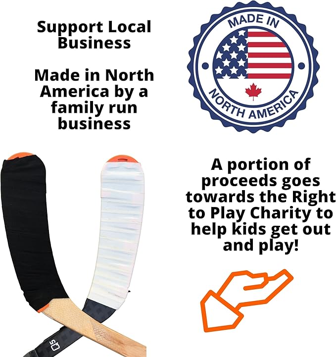 TOP SHELF - Hockey Stick Blade Protector Wrap Street Hockey Stick Set - Off Ice Training Equipment - Sauce Kit - 2 Pack