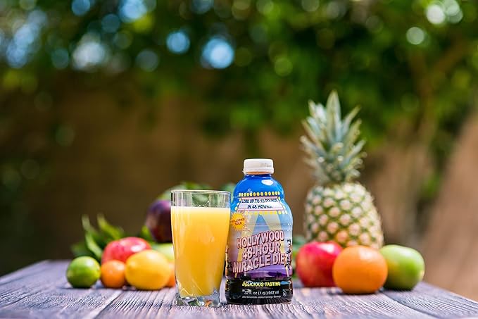48-Hour Miracle Fruit Juice Cleanse Diet 4-Pack, Detox Cleanse for Weight Loss & Rejuvenation, Food Replacement, Fast Acting Diet, Delicious & Tasty Formula, 32 Fl. Oz.