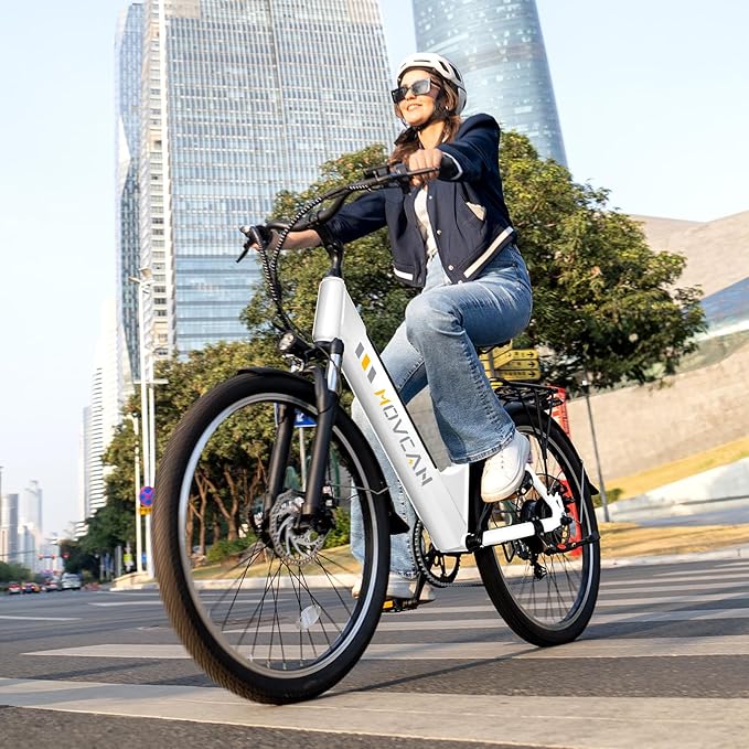 V80 Electric Bike, 1000W Motor 28MPH Ebike, 48V 13Ah Removeable Battery, 26'' City Cruiser Adult Electric Bicycles up to 70 Miles