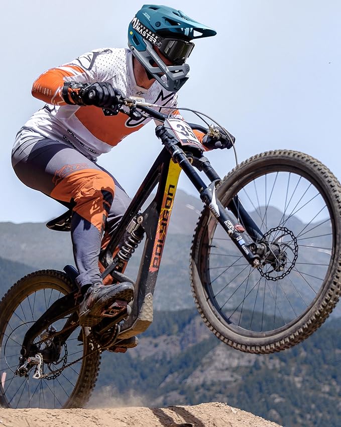 OutdoorMaster MIPS Full Face Mountain Bike Helmet for Men & Women - Two Removable Chin Pad, Ventilation Lightweight - Racing Downhill DH BMX MTB Helmet