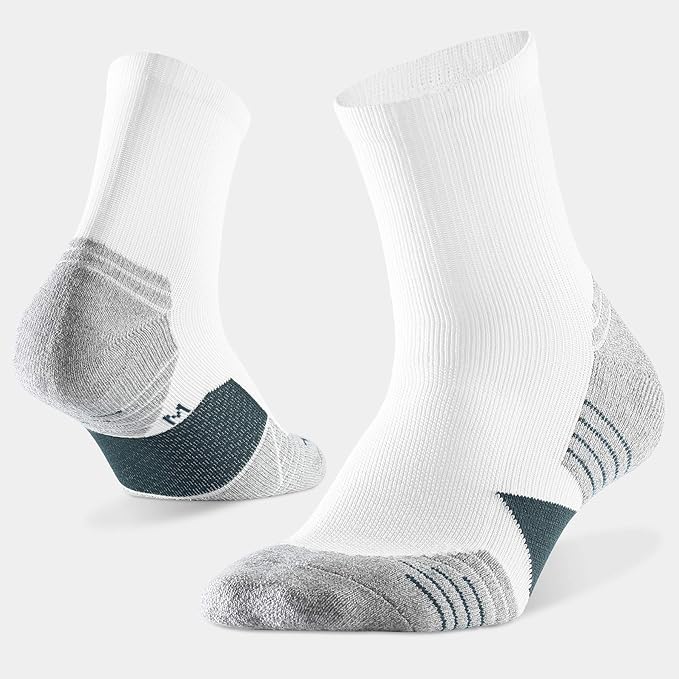 WANDER Men's Athletic Ankle Socks 6-7 Pairs Sports Moisture-wicking Running Basketball Cycling Socks 6-9/10-12/12-14