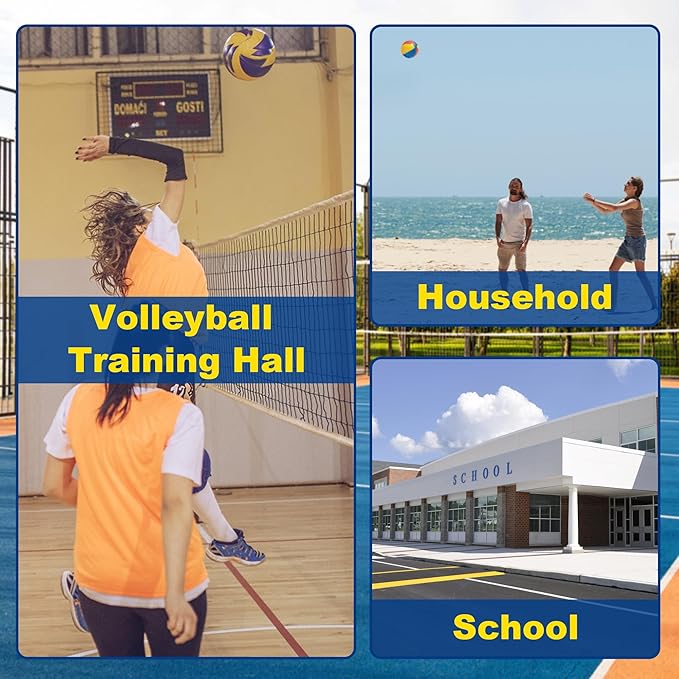 Volleyball Setter Trainer Net with Adjustable Heights & Angles,Setter Training Equipment for Setting,Serving,and Spiking,Movable Target Net for Indoor & Outdoor Practice