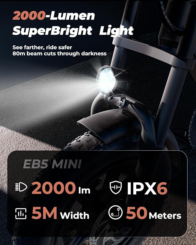 Electric Bike for Adults,16" Electric Dirt Bike with 750W Motor,22MPH 55 Miles PAS Range ebike,UL2849 Certified 374.4WH Battery USB Charging Commute Off Road Ebikes for Adults and Teens