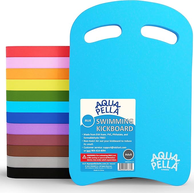 Aquapella Swimming Kickboard - One Size Fits All - A Great Training Aid for Children and Adults