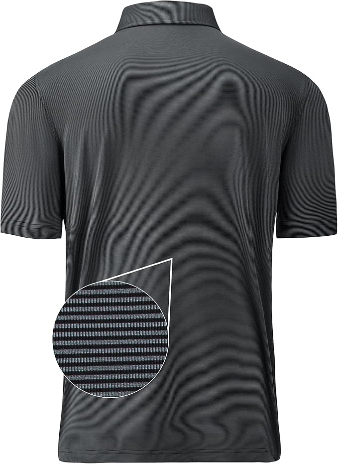 Mens Polo Shirts Short Casual Solid Stylish Dry Fit Performance Designed Collared Golf Polo Shirts for Men