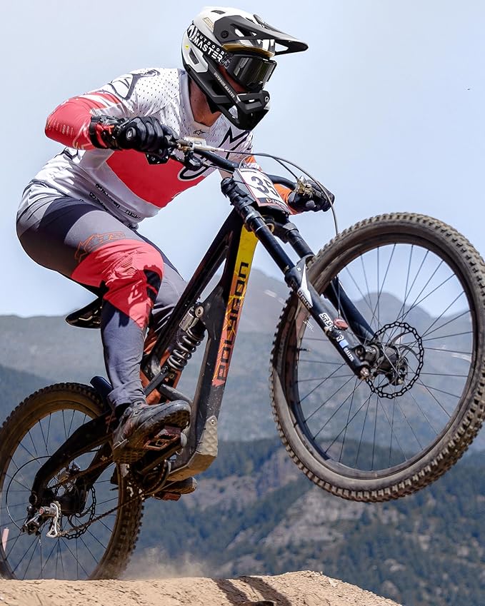 OutdoorMaster MIPS Full Face Mountain Bike Helmet for Men & Women - Two Removable Chin Pad, Ventilation Lightweight - Racing Downhill DH BMX MTB Helmet