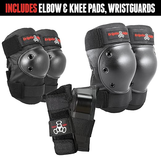 Triple Eight Saver Series Pad Set with Kneesavers, Elbowsavers and Wristsavers, Small