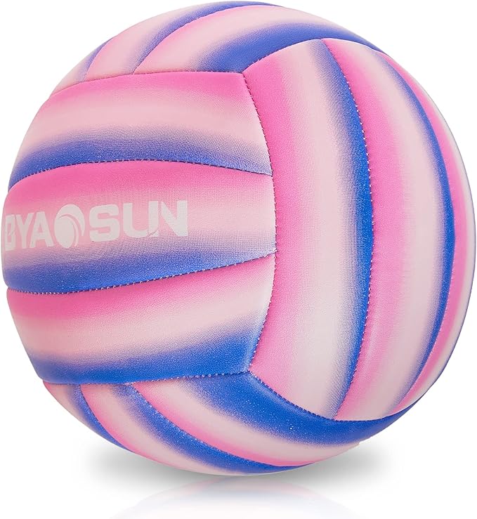 Soft Official Volleyball for Indoor Outdoor Beach, Size 5 Training Volleyball for Beginner Teenager Adult…