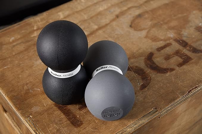 Infinity Roller, Peanut Foam Roller, Large 8-Inch Double Massage Ball Exercise Roller (Gray - Soft)