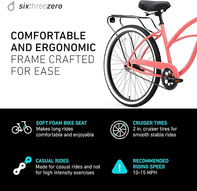 sixthreezero Around The Block Women's Beach Cruiser Bike