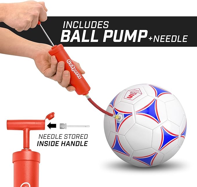 GoSports Premier Soccer Ball with Premium Pump 6 Pack, Size 5