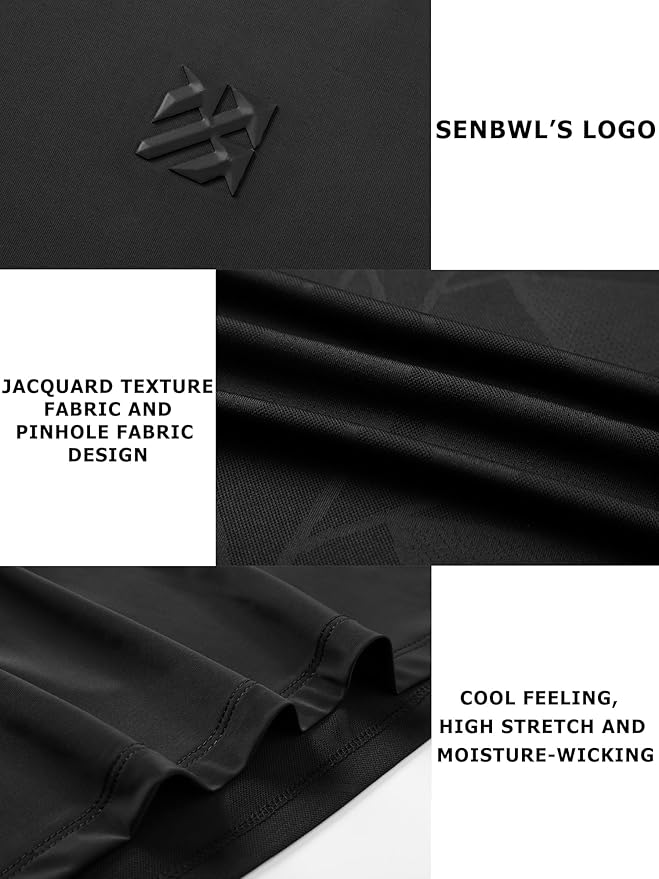 Mens Seamless Workout T-Shirts Lightweight Moisture Wicking Running Hiking Camping Tennis Pickleball Shirts for Men