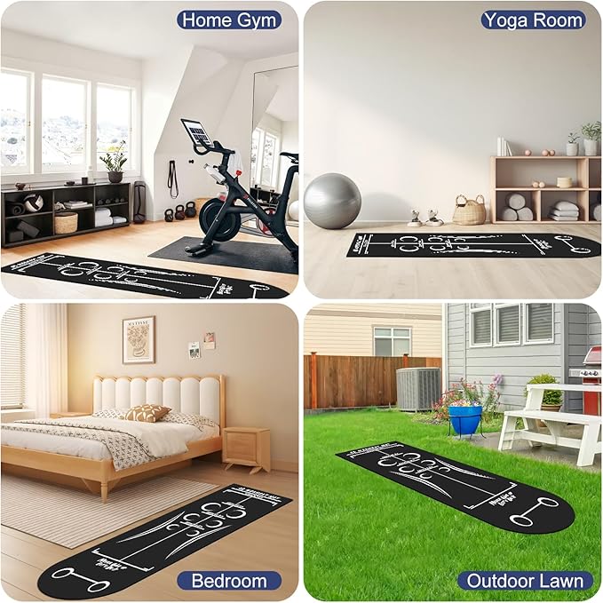 Abdominal Exercise Mat Ab Workout Mat Rubber Non-Slip Abdominal Exercise Mat Ab Roller Mat 71”X 23.6” Heavy Ab Training Mat AB Workout Must Have for Fitness Gym