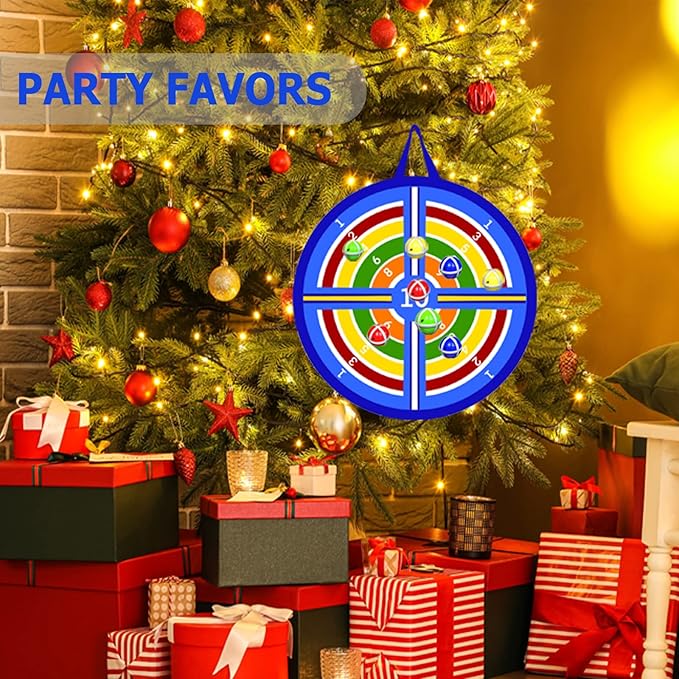 2 in 1 Basketball Hoop and Dart Board, 14" Dart Board for Kids, Basketball Hoop for Kids Toddlers, Sports & Outdoor Play, Birthday Gift Toys for 3 4 5 6 7 8 9 10 Year Old Boys Girls Kids, Party Favors