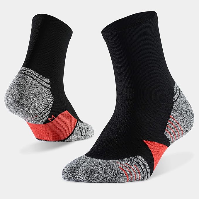 WANDER Men's Athletic Ankle Socks 6-7 Pairs Sports Moisture-wicking Running Basketball Cycling Socks 6-9/10-12/12-14