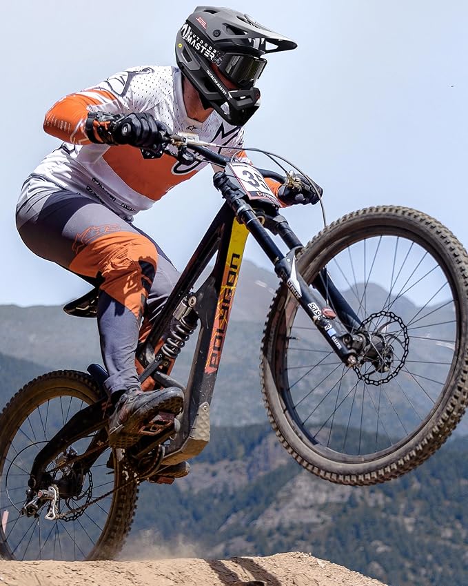 OutdoorMaster MIPS Full Face Mountain Bike Helmet for Men & Women - Two Removable Chin Pad, Ventilation Lightweight - Racing Downhill DH BMX MTB Helmet