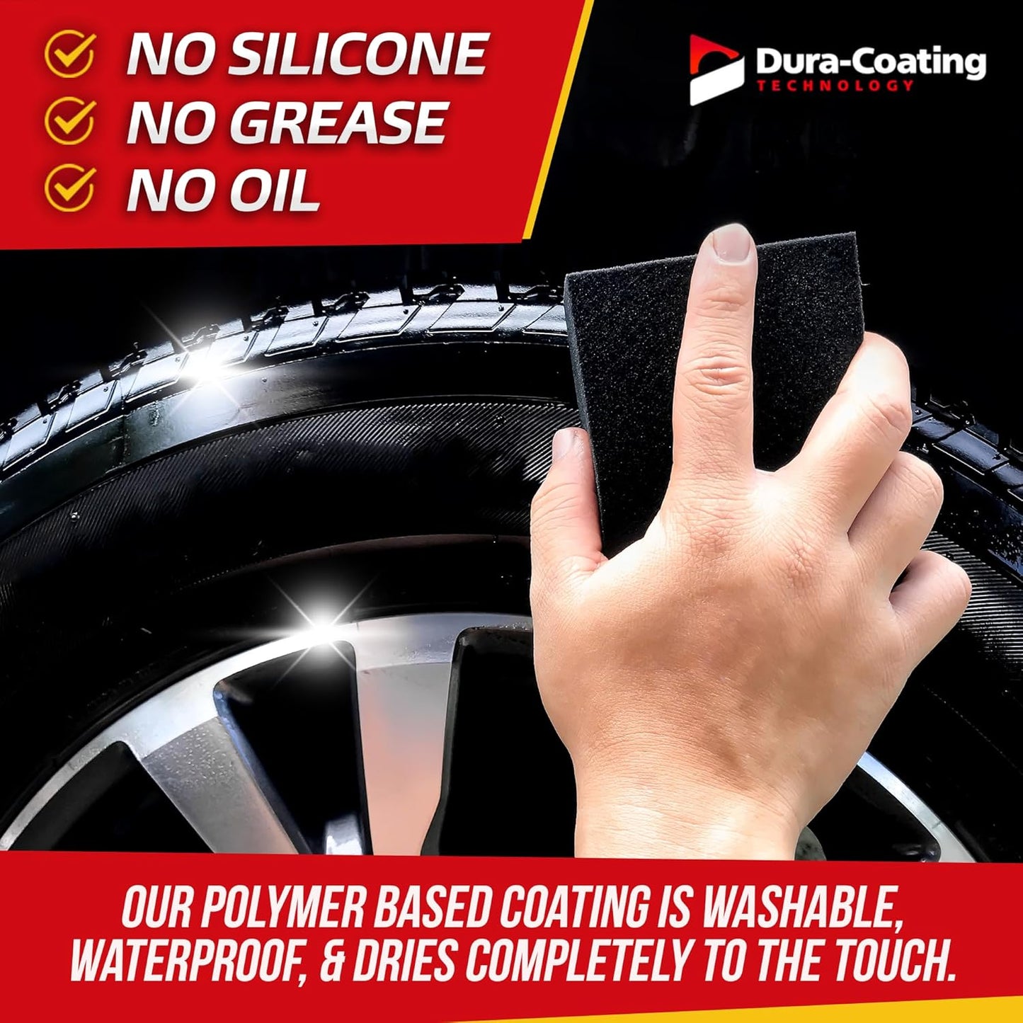 DURA-COATING TECHNOLOGY, Dressing Tire Dressing Re-Load Kit, for Tires Already Coated with Dura-Dressing - Car Tire Shine for Ultimate High Gloss Shine, Protection & Renewal - XL 8oz Bottle