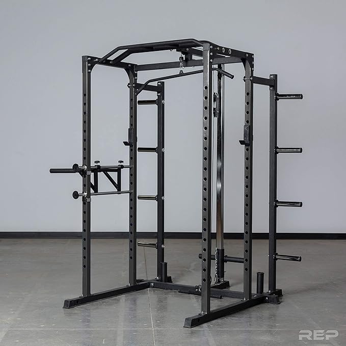 REP Fitness PR-1100 Power Rack - 700 lbs Rated Lifting Cage for Weight Training