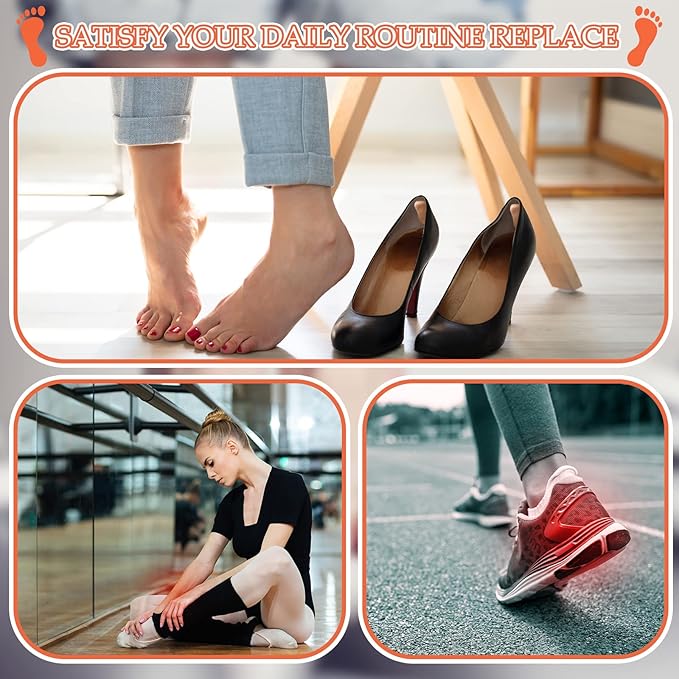 Boao 30 Pcs Callus Pads 1/4" Thick U Shaped Metatarsal Corn Pads Felt Callus Cushions Adhesive Corn Protectors for Men Women Feet Toes Pain Relief Blister Prevention