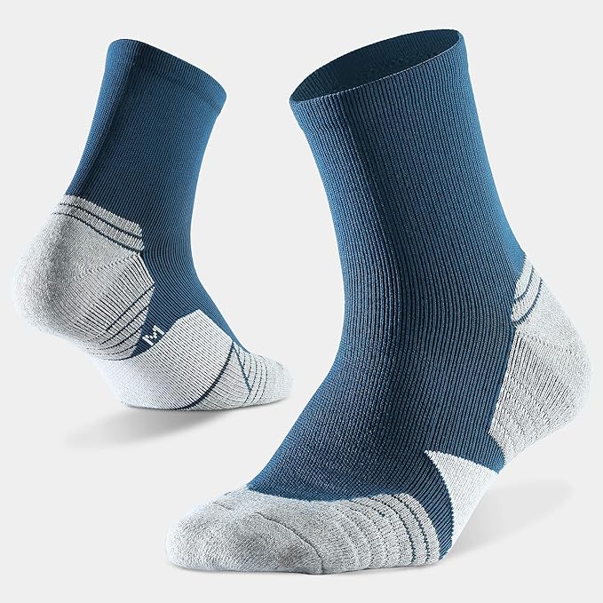 WANDER Men's Athletic Ankle Socks 6-7 Pairs Sports Moisture-wicking Running Basketball Cycling Socks 6-9/10-12/12-14
